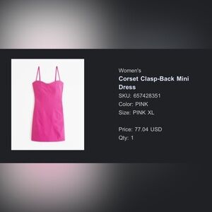 Pink mini dress from Abercrombie & Fitch.
